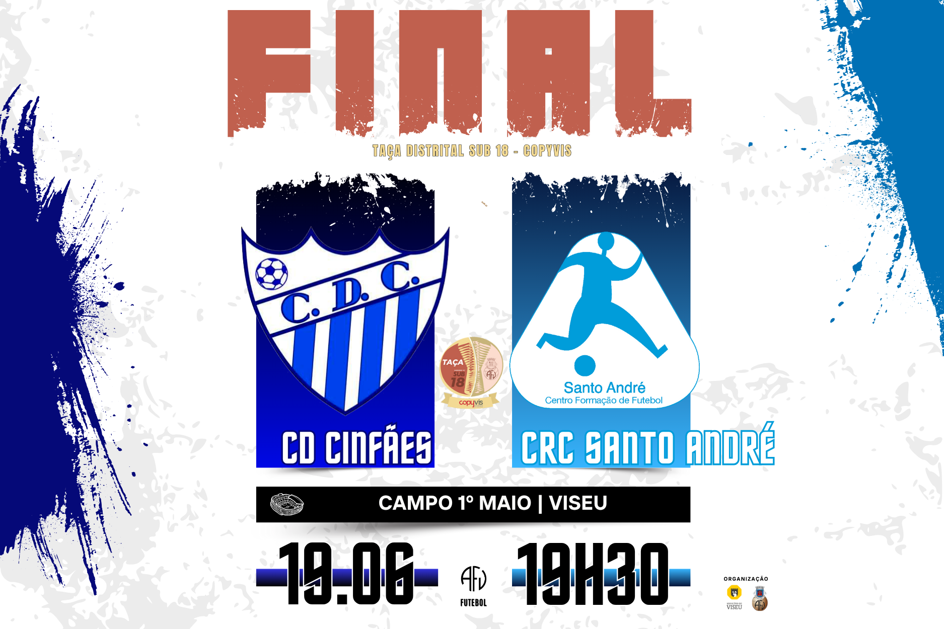 Final da Taça Distrital Sub-18 - COPYVIS joga-se esta quinta-feira